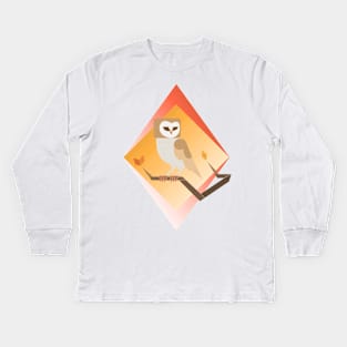 Autumn Owl Kids Long Sleeve T-Shirt